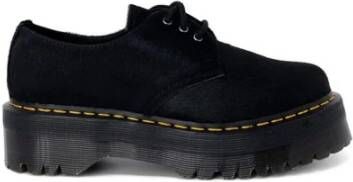 Dr. Martens Leren Veterschoenen Herfst Winter Collectie Black Dames