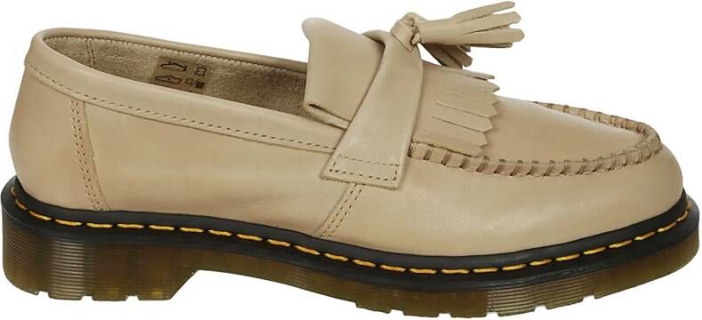 Dr. Martens Adrian Leren Loafers met Unieke Afwerking Beige