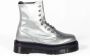 Dr. Martens Metallic Leren Plateau Laarzen Gray Heren - Thumbnail 1