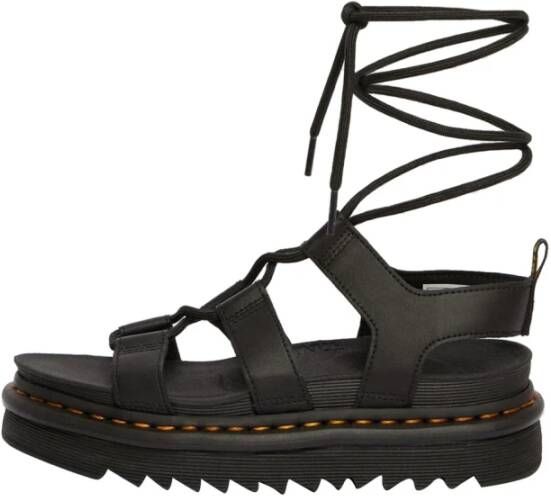 Dr. Martens Minimalistische leren sandalen met unieke veters en lichtgewicht EVA-zool Zwart Dames - Foto 13