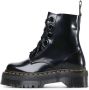 Dr. Martens Zwarte Leren Platformlaars met Decoratieve Stiksels Black Dames - Thumbnail 2