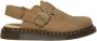 Dr. Martens Patchwork Leren Sandalen met Riptape Straps Beige - Thumbnail 27