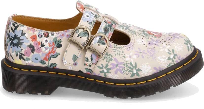 Dr. Martens Neutrale Zomertinten Leren Klompen Beige Dames