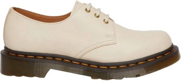 Dr. Martens Professionele leren zakelijke schoenen voor vrouwen Beige Dames