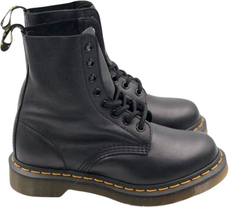 Dr. Martens Pascal Virginia Leren Laarzen Black Dames