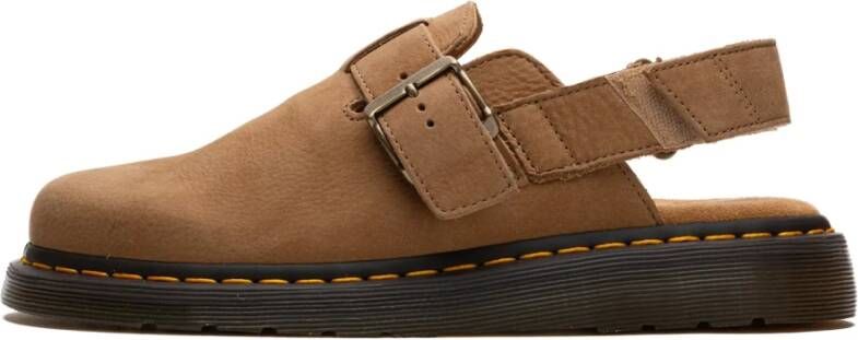 Dr. Martens Patchwork Leren Sandalen met Riptape Straps Beige - Foto 5