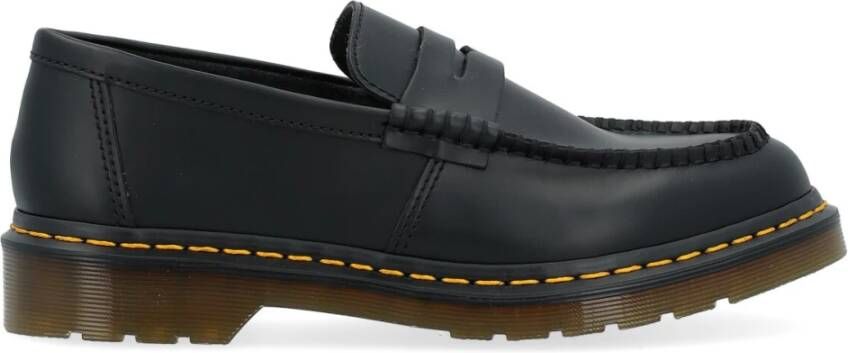 Dr. Martens Penton Leren Mocassin met Voorkap Black Heren