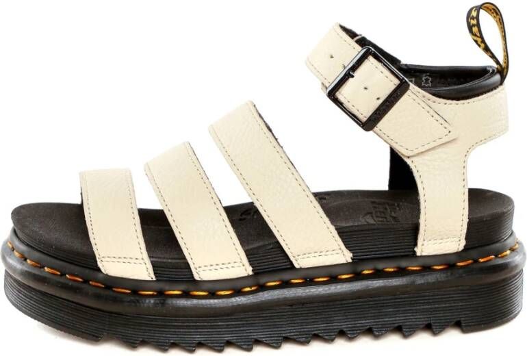 Dr. Martens Beige Sandaal van Textuurleer met Verstelbare Enkelband Beige Dames - Foto 15