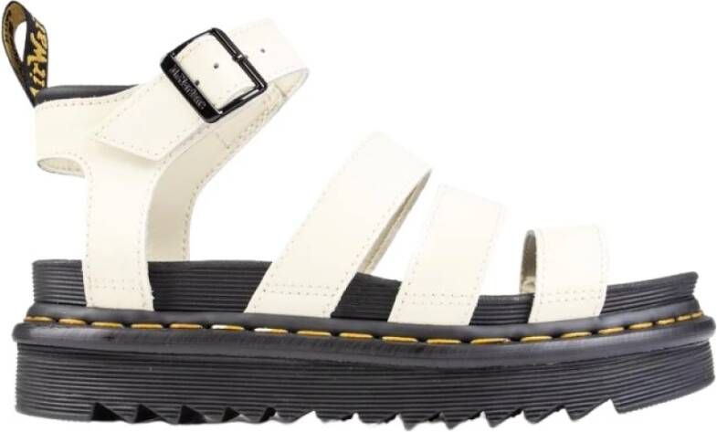 Dr. Martens Beige Sandaal van Textuurleer met Verstelbare Enkelband Beige Dames - Foto 10