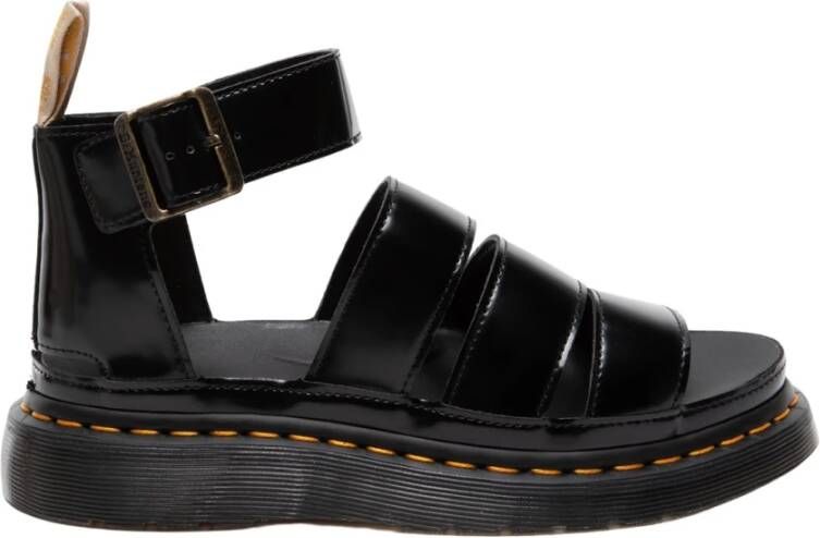 Dr. Martens Platte sandalen Black Dames