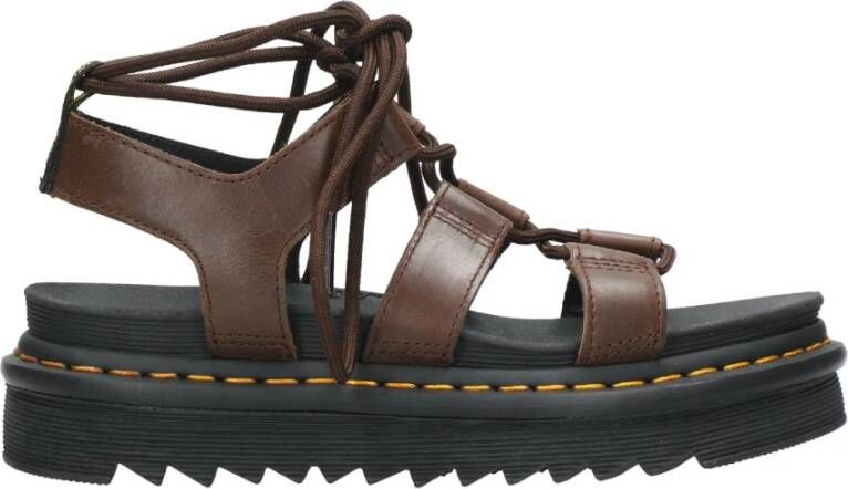 Dr. Martens Platte sandalen Bruin Dames