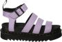 Dr. Martens Lila Sandaal van Tumbled Leer met Verstelbare Band Purple Dames - Thumbnail 3
