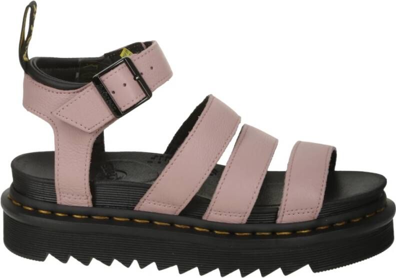 Dr. Martens Roze sandalen voor dames met gesp strik Pink Dames