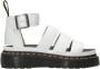 Dr. Martens Witte platte leren sandalen met verstelbare enkelband White Dames - Thumbnail 1