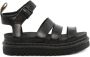 Dr. Martens Zwarte Leren Sandalen met Verstelbare Enkelband Black Dames - Thumbnail 2