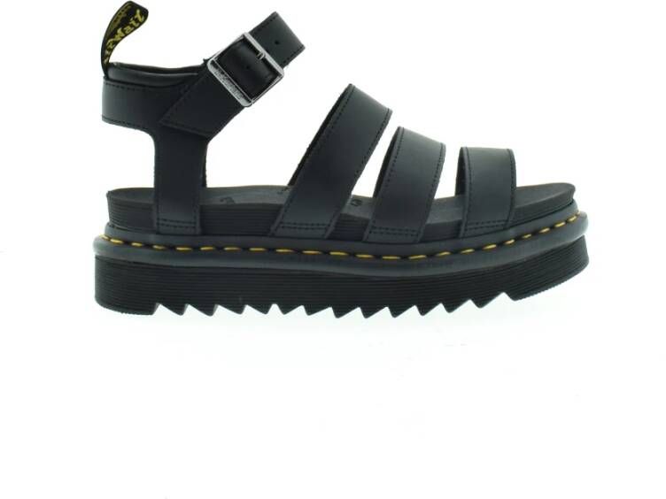 Dr. Martens Klassieke platte sandalen met verstelbare enkelband Black Dames - Foto 7