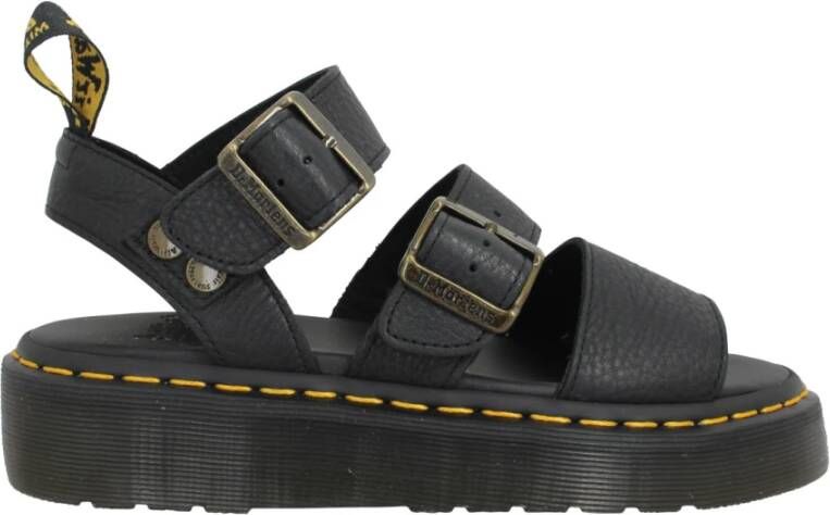 Dr. Martens Gryphon Quad Pisa Platte Sandalen Black Dames