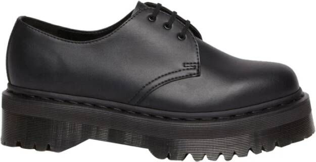 Dr. Martens Zwarte platte schoenen voor vrouwen Black Dames