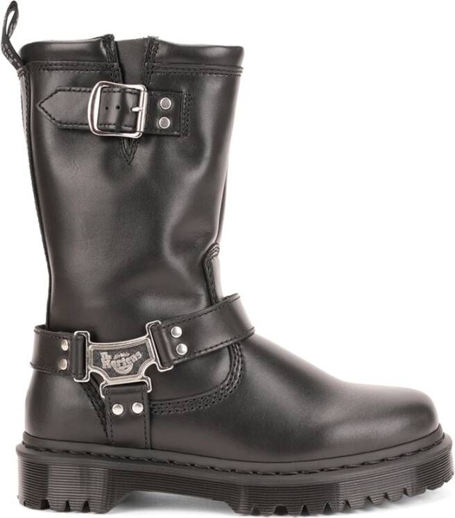 Dr. Martens Platte Zwarte Schoenen Anistone Hi