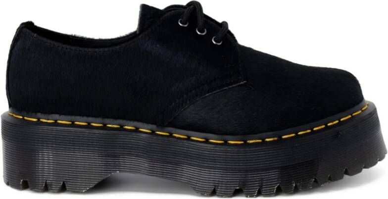 Dr. Martens Quad Hair On Veterschoenen Black Dames