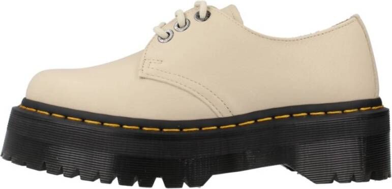 Dr. Martens Quad II Parchment Veterschoenen Beige Dames