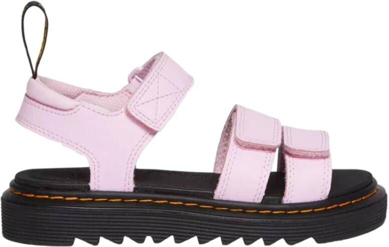 Dr. Martens Roze Athena Sandalen met Velcro Band Pink Heren