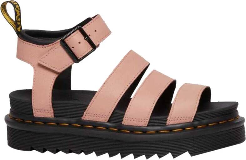 Dr. Martens Roze sandalen voor dames met gesp strik Pink Dames