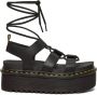 Dr. Martens Athena Leren Sandalen Lente Zomer Collectie Black Dames - Thumbnail 1