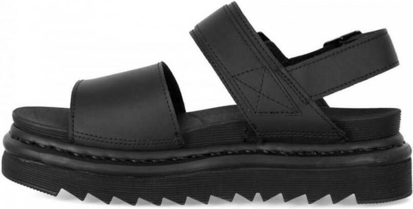 Dr. Martens Zwarte platte schoenen met verstelbare gespen en lichte sleehak Black Dames - Foto 7