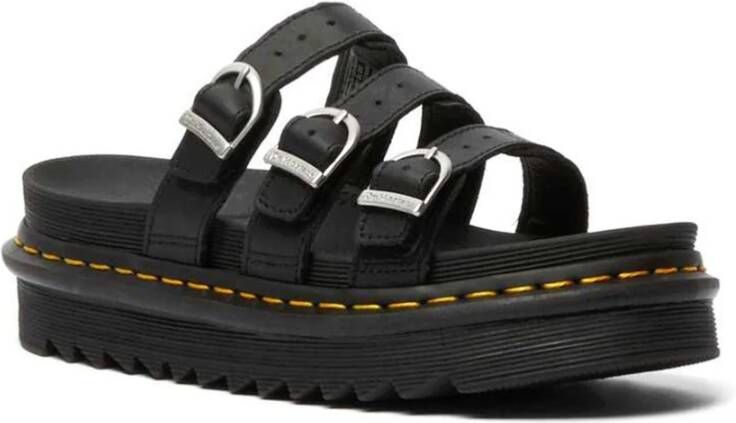 Dr Martens Sandals Blaire Slide Hydro Leather Dr. Martens Zwart Dames - Foto 5