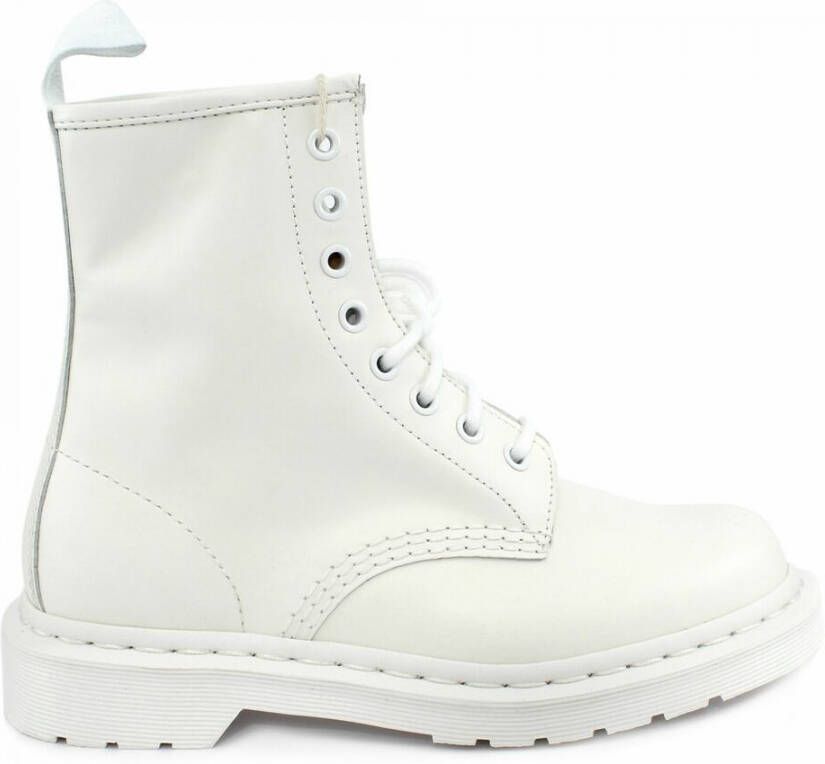 Dr Martens Dr. Martens 1460 PASCAL MONO OPTICAL WHITE Volwassenen VeterlaarzenHalf hoge schoenenPopulaire damesschoenen Kleur Wit beige - Foto 5
