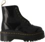 Dr. Martens Vegan Enkellaarzen met Glanzende Afwerking Black Dames - Thumbnail 1