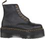 Dr. Martens Zwarte Leren Veterschoenen voor Vrouwen Black Dames - Thumbnail 1