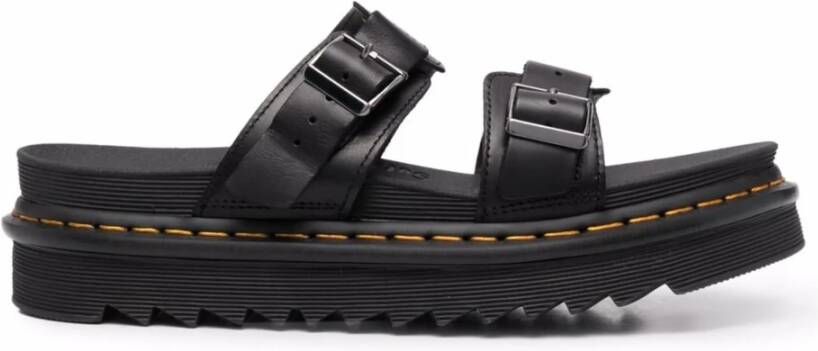 Dr Martens Myles Brando Buckle Slide Sandels Dr. Martens Zwart Heren