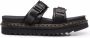 Dr Martens Myles Brando Buckle Slide Sandels Dr. Martens Zwart Heren - Thumbnail 11
