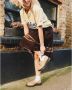 Dr. Martens Beige Leren Platte Schoenen Vrouwen Lente Zomer Beige Dames - Thumbnail 20