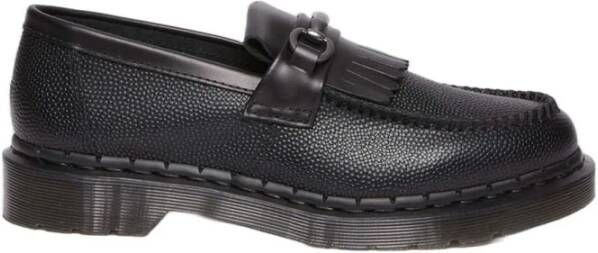 Dr. Martens Elegante Atlas Leren Loafers met Franje en Metalen Gesp Black - Foto 6