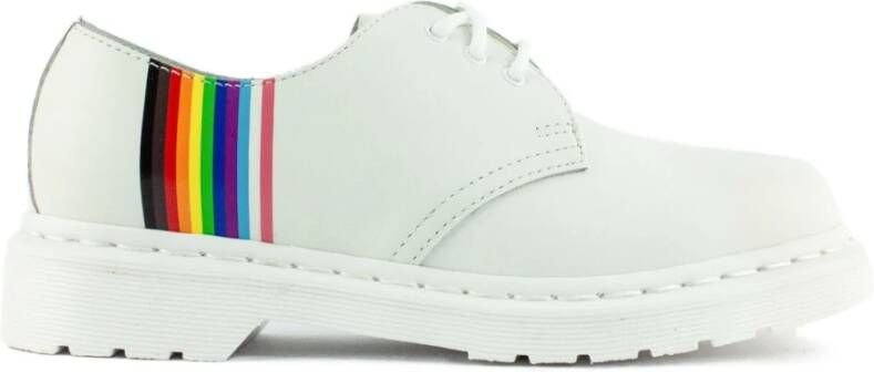 Dr. Martens Stijlvolle leren veterschoenen White Dames