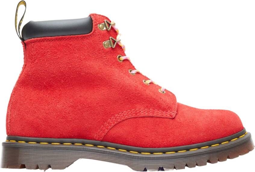 Dr. Martens Suède Veterschoenen Red Dames