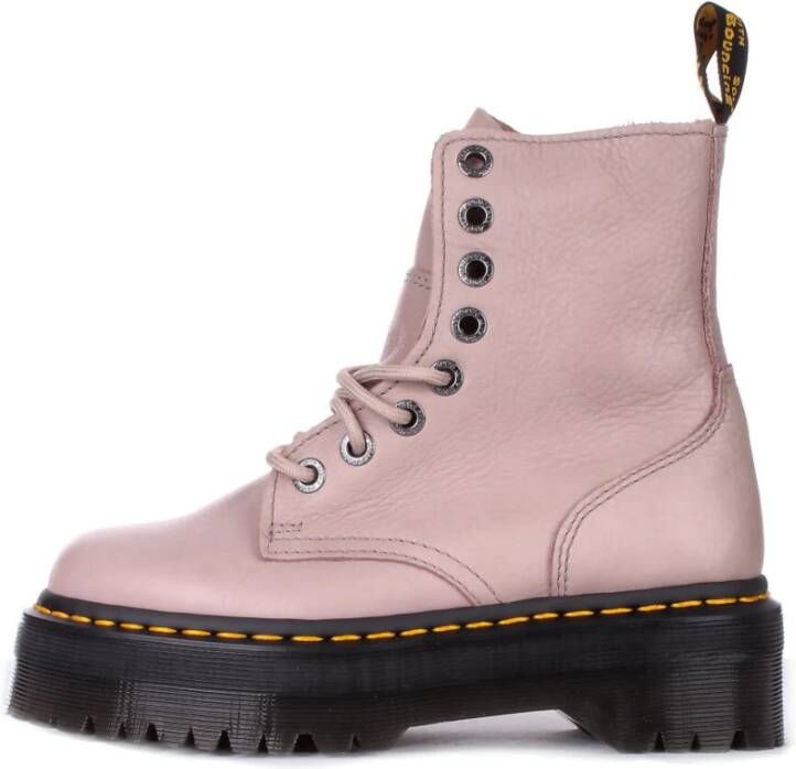 Dr. Martens Taupe Platform Veterschoenen voor Dames Beige Dames