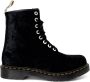 Dr. Martens Verpletterd Fluweel Vegan Enkellaarzen Black Dames - Thumbnail 7