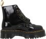 Dr. Martens Vegan Enkellaarzen met Glanzende Afwerking Black Dames - Thumbnail 1
