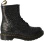 Dr Martens 1460 Wild Croc Leather Lace Up Boots Dr. Martens Zwart Dames - Thumbnail 1