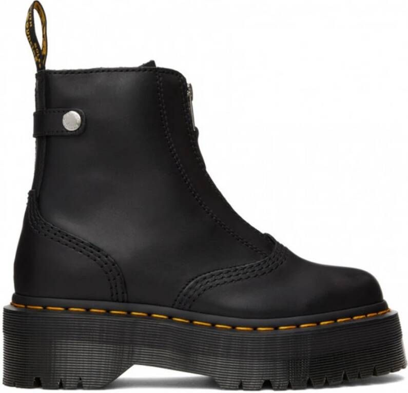 Dr. Martens Zwarte Plateauboots met Rits Gratis Verzending Black Dames - Foto 6