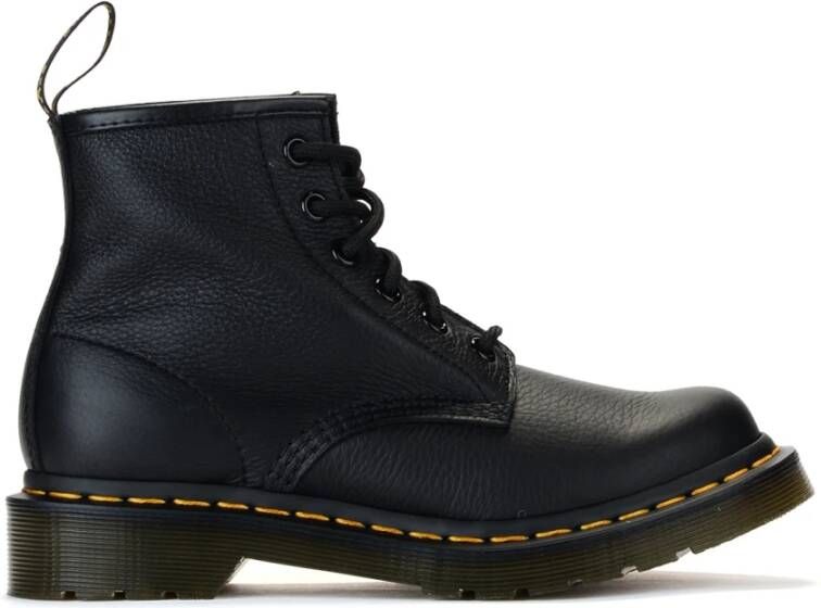 Dr. Martens 101 Zwarte Virginia Veterschoenen voor Dames Black Dames