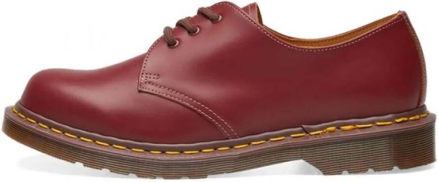 Dr. Martens Vintage 1461 Made In England Oxblood Leren Schoen Red Heren