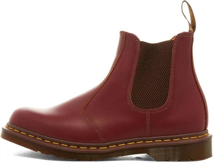 Dr. Martens Vintage 2976 Chelsea Boot Gemaakt in Engeland Red Heren