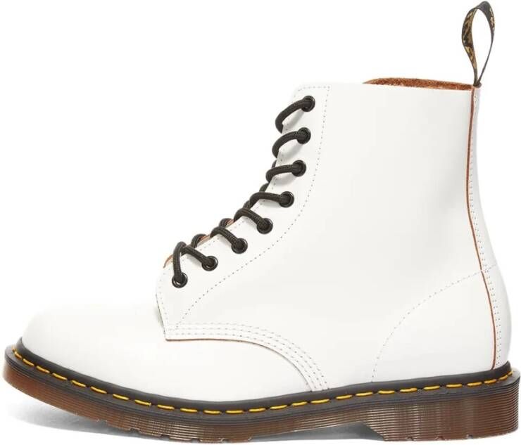 Dr. Martens Vintage Made in England Witte Quilon Laarzen White Heren