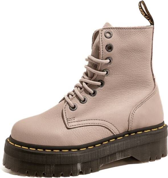 Dr martens Dr. Martens Jadon III vintage taupe Beige Leer Veterboots Dames