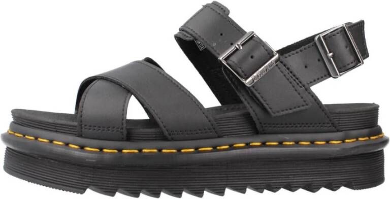 Dr. Martens Stijlvolle Platte Sandalen voor Vrouwen Black Dames - Foto 3